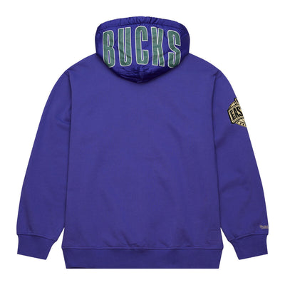 NBA TEAM OG 2.0 FLEECE HOODIE VINTAGE LOGO BUCKS REGAL PURPLE FPHD7112-MBUYYPPPRGPR - Image 2