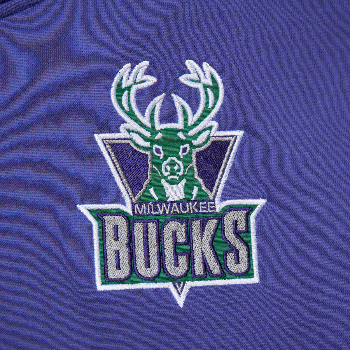 NBA TEAM OG 2.0 FLEECE HOODIE VINTAGE LOGO BUCKS REGAL PURPLE FPHD7112-MBUYYPPPRGPR - Image 3