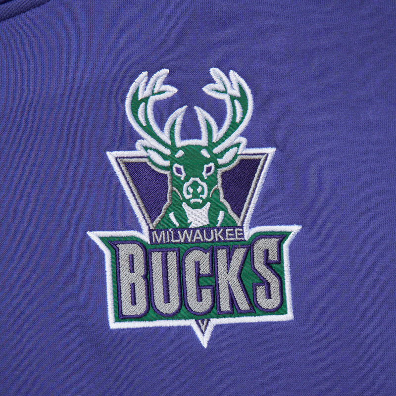 NBA TEAM OG 2.0 FLEECE HOODIE VINTAGE LOGO BUCKS REGAL PURPLE FPHD7112-MBUYYPPPRGPR - Image 3