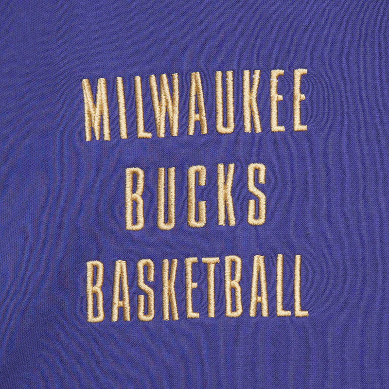 NBA TEAM OG 2.0 FLEECE HOODIE VINTAGE LOGO BUCKS REGAL PURPLE FPHD7112-MBUYYPPPRGPR - Image 4