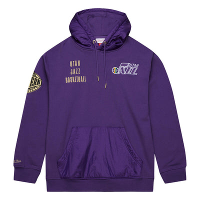 NBA TEAM OG 2.0 FLEECE HOODIE VINTAGE LOGO JAZZ REGAL PURPLE FPHD7112-UJAYYPPPRGPR - Image 1