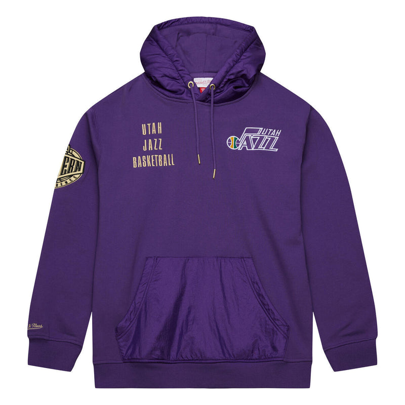 NBA TEAM OG 2.0 FLEECE HOODIE VINTAGE LOGO JAZZ REGAL PURPLE FPHD7112-UJAYYPPPRGPR - Image 1