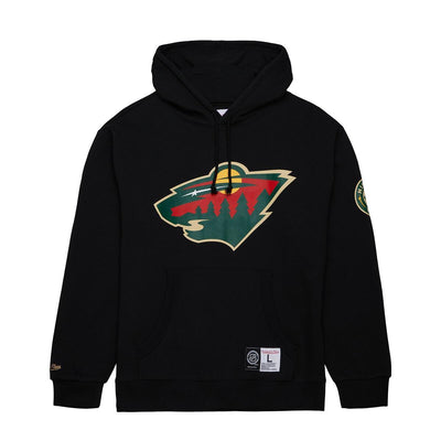 NHL GAME TIME FLEECE HOODIE CURRENT LOGO WILD Black FPHD7315-MWIYYPPPBLCK - Image 1