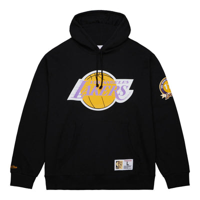 NBA GAME TIME FLEECE HOODIE VINTAGE LOGO LAKERS - Black - Image 1