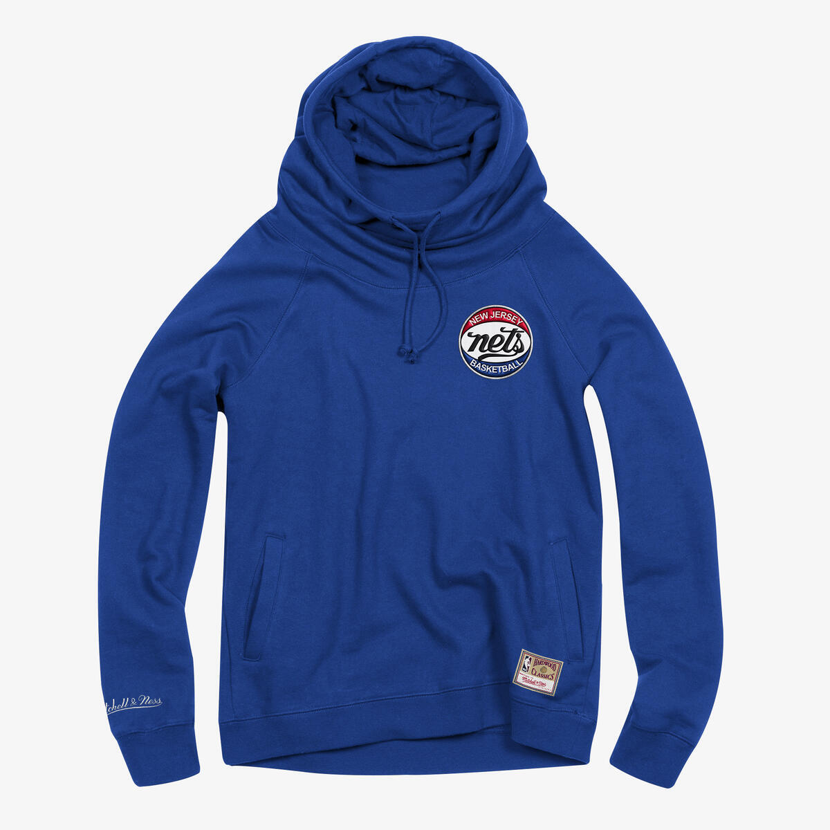 NBA WOMEN'S FUNNEL NECK FLEECE NETS - Royal - Image 1