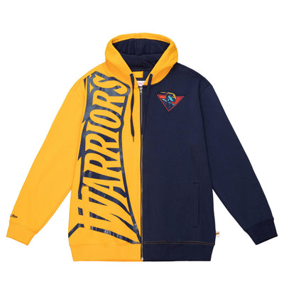 NBA FULL ZIP FLEECE 2.0 WARRIORS - Orange-Navy - Image 1