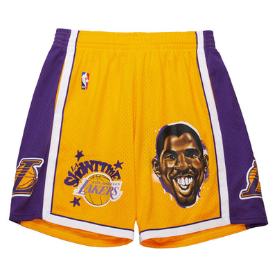 NBA LA SHOWTIME SHORTS LAKERS MAGIC JOHNSON - Gold-Purple - Image 1