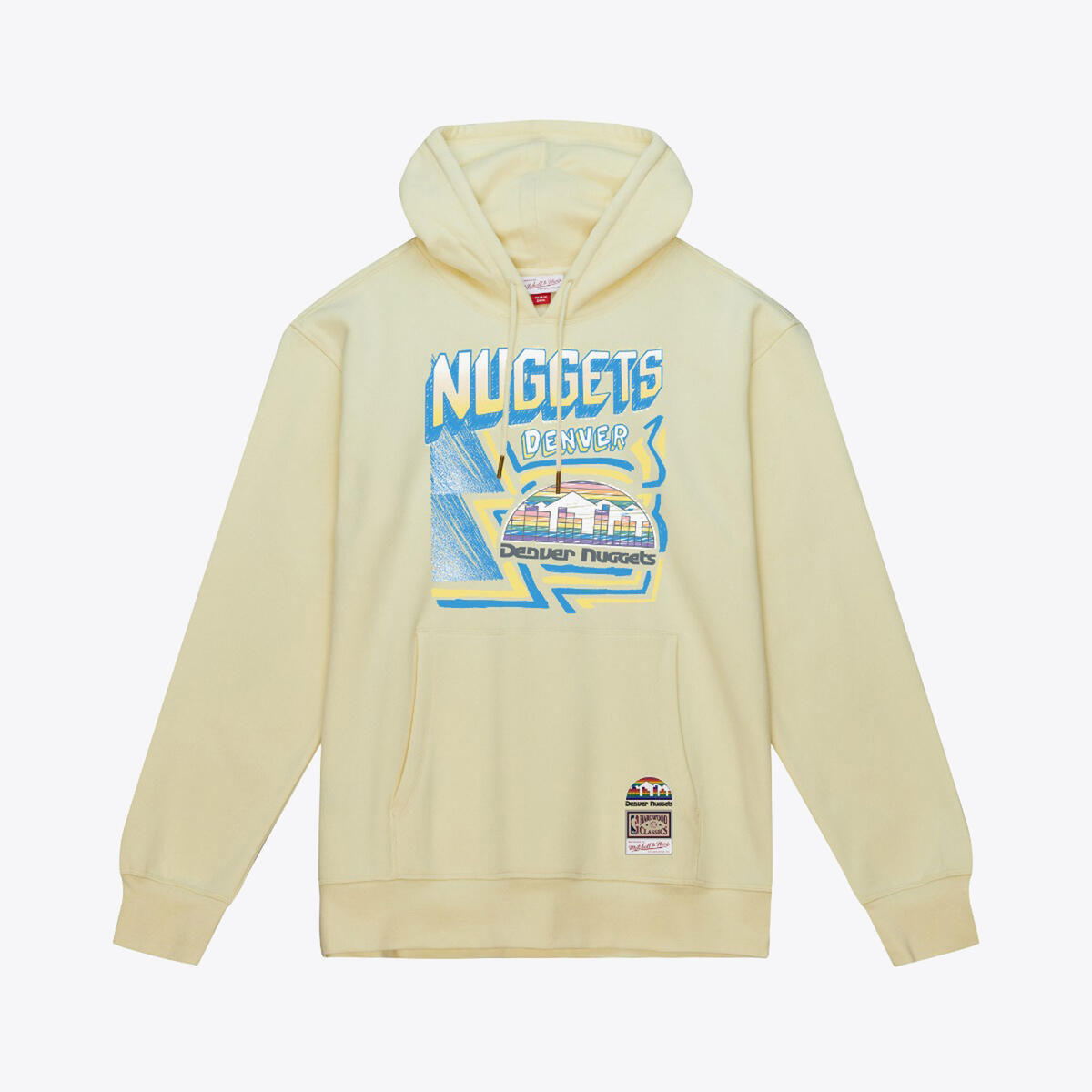 NBA SIDEWALK SKETCH HOODIE NUGGETS - Cream - Image 1