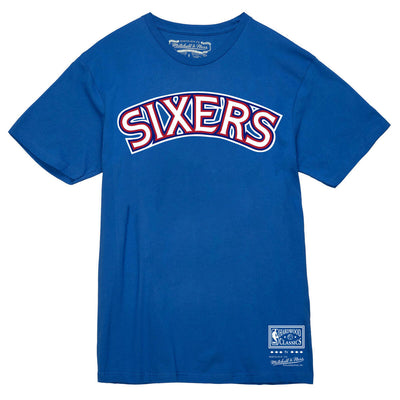 NBA TEAM WORDMARK 2 TEE 76ERS - Royal - Image 1