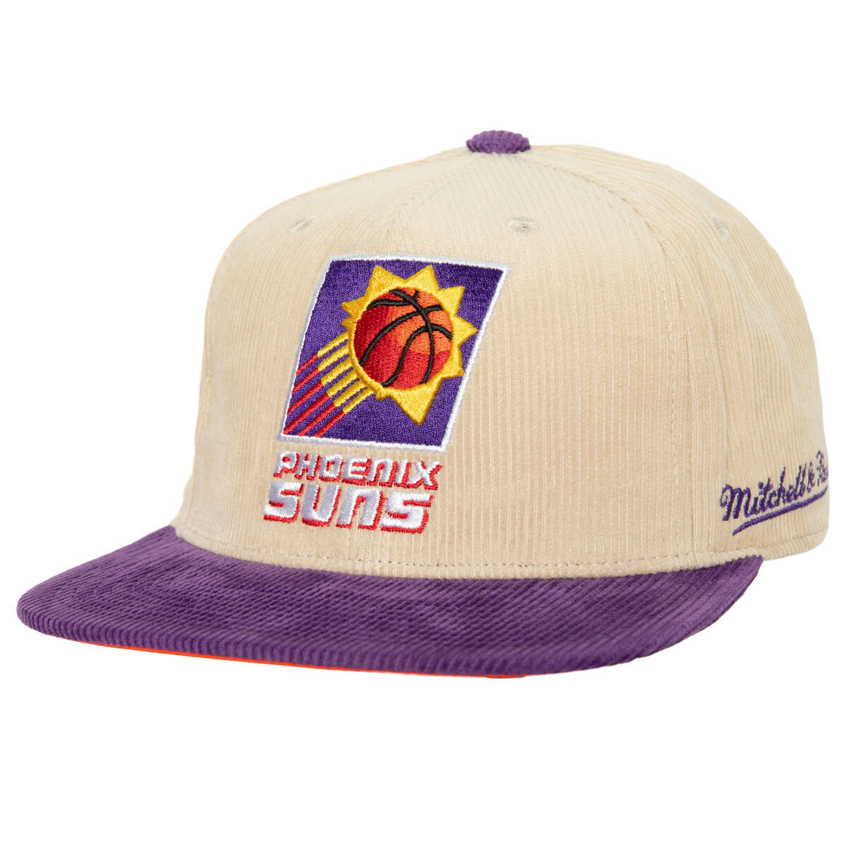 NBA 2 TONE TEAM CORD FITTED HWC SUNS Off White HHSF5812-PSUYYPPPOFWH - Image 1