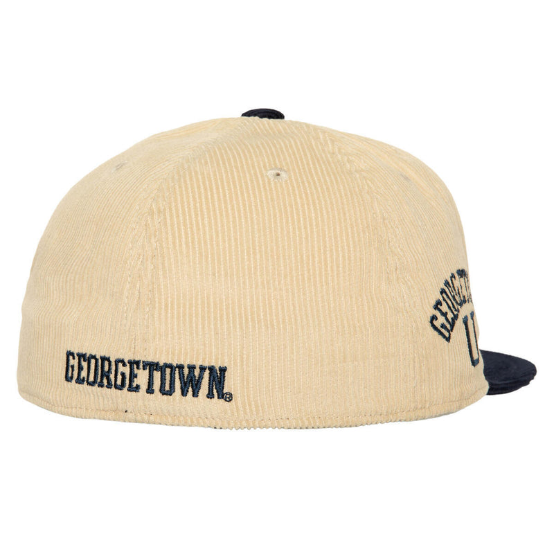 NCAA 2 TONE TEAM CORD FITTED GEORGETOWN Off White HHSF5985-GTWYYPPPOFWH - Image 2