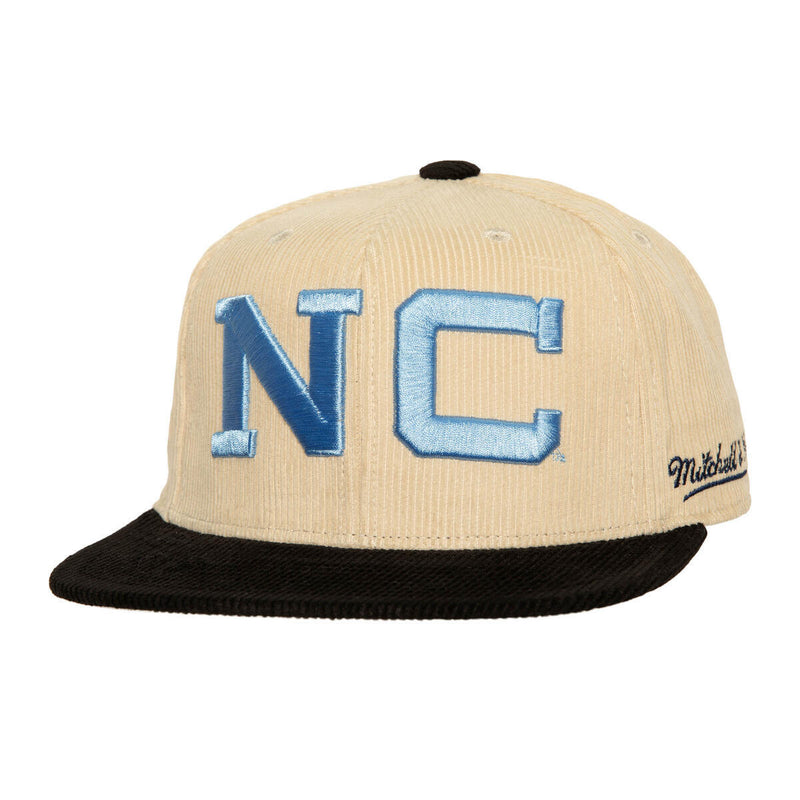 NCAA 2 TONE TEAM CORD FITTED NORTH CAROLINA Off White HHSF5985-UNCYYPPPOFWH - Image 1