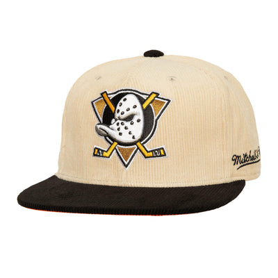 NHL 2 TONE TEAM CORD FITTED DUCKS Off White HHSF5987-ADUYYPPPOFWH - Image 1