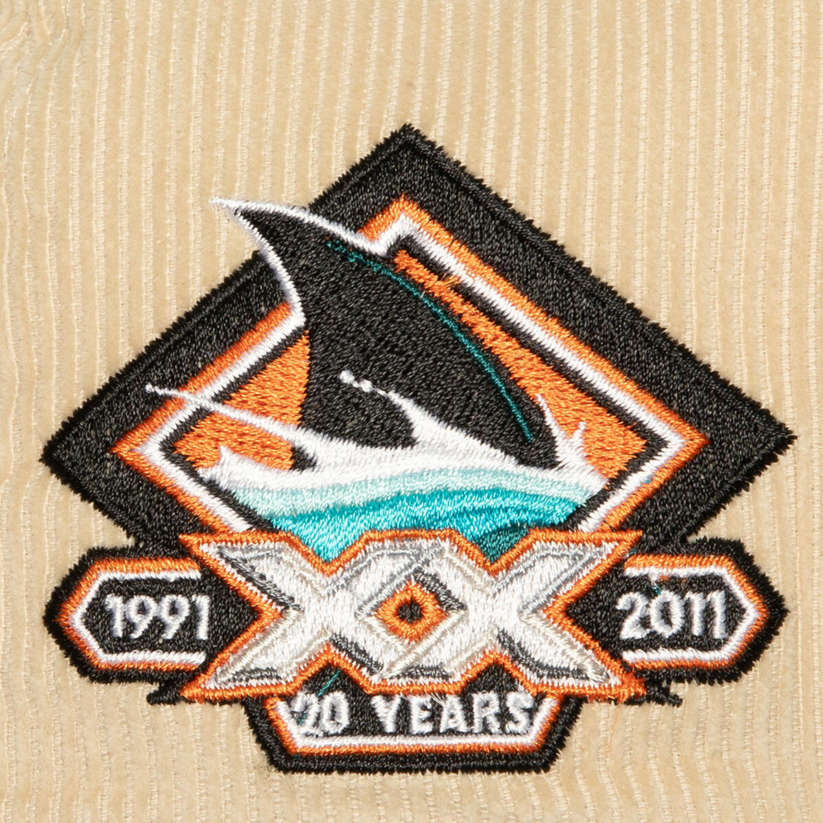NHL 2 TONE TEAM CORD FITTED SHARKS - Off White - Image 3