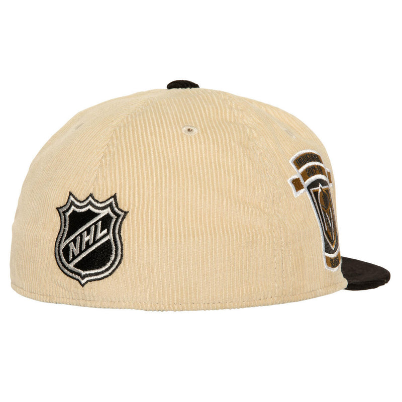NHL 2 TONE TEAM CORD FITTED KNIGHTS Off White HHSF5987-VGKYYPPPOFWH - Image 2
