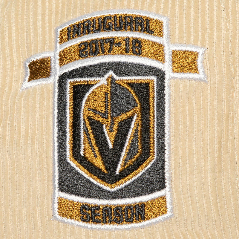 NHL 2 TONE TEAM CORD FITTED KNIGHTS Off White HHSF5987-VGKYYPPPOFWH - Image 3