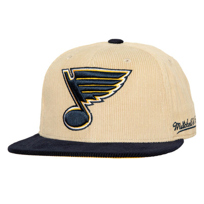NHL 2 TONE TEAM CORD FITTED VNTG BLUES Off White HHSF5988-SLUYYPPPOFWH - Image 1
