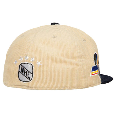 NHL 2 TONE TEAM CORD FITTED VNTG BLUES Off White HHSF5988-SLUYYPPPOFWH - Image 2