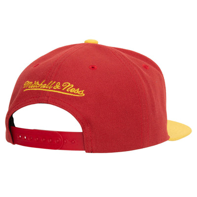 NBA LOGO BLUR SNAPBACK HWC HAWKS Red-Yellow HHSS4328-AHAYYPPPRDYW - Image 2