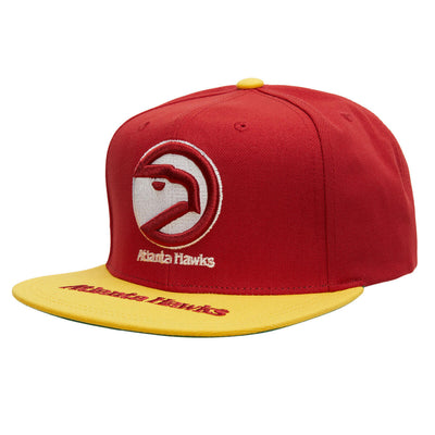 NBA LOGO BILL SNAPBACK HWC HAWKS Red-Yellow HHSS4528-AHAYYPPPRDYW - Image 1