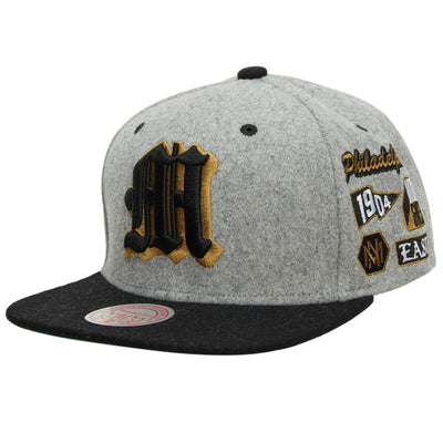 BRANDED MELTON PATCH SNAPBACK Grey HHSS5034-MNNYYPPPGREY - Image 1