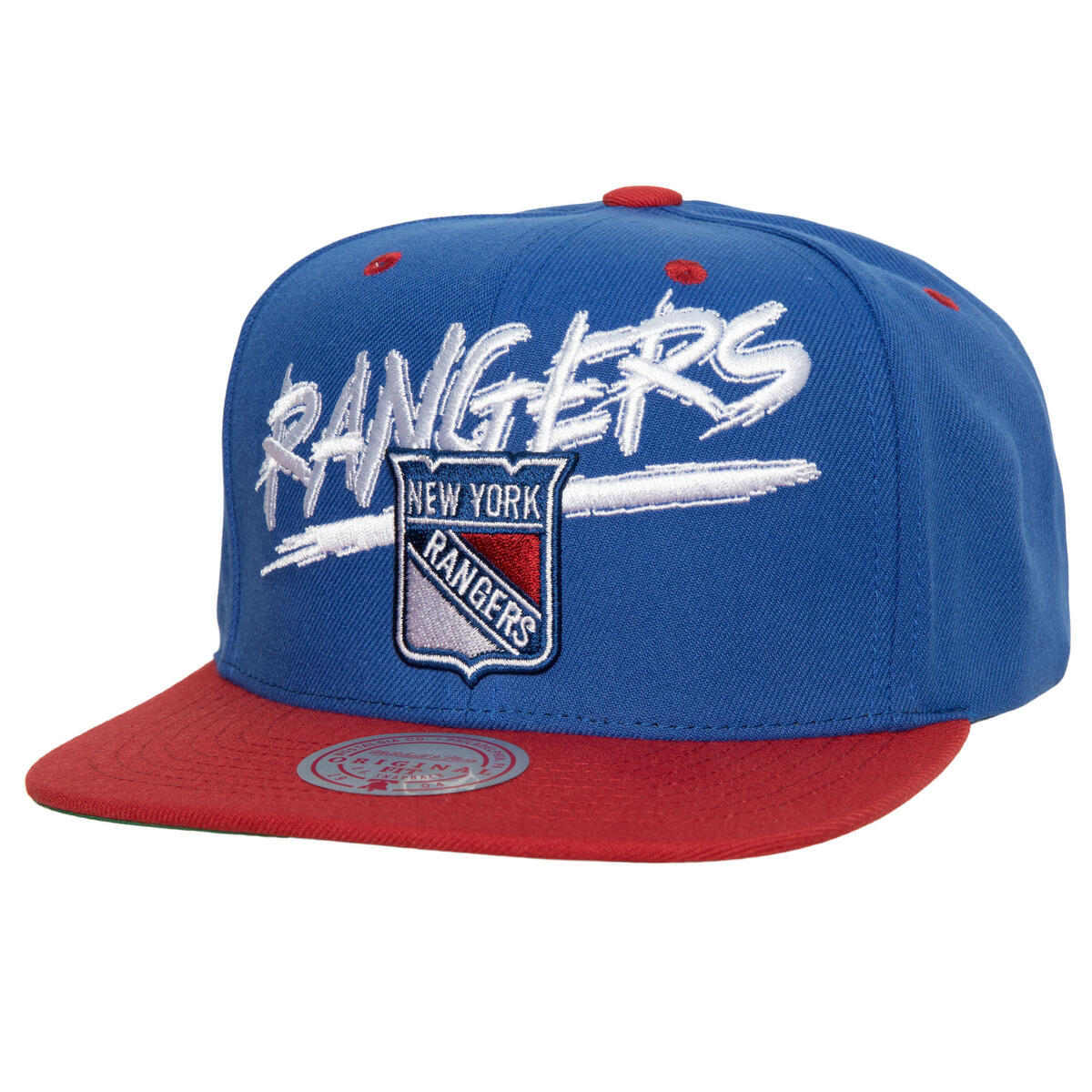 NHL TRANSCRIPT SNAPBACK VNTG RANGERS Royal-Red HHSS5734-NYAYYPPPRYRD - Image 1