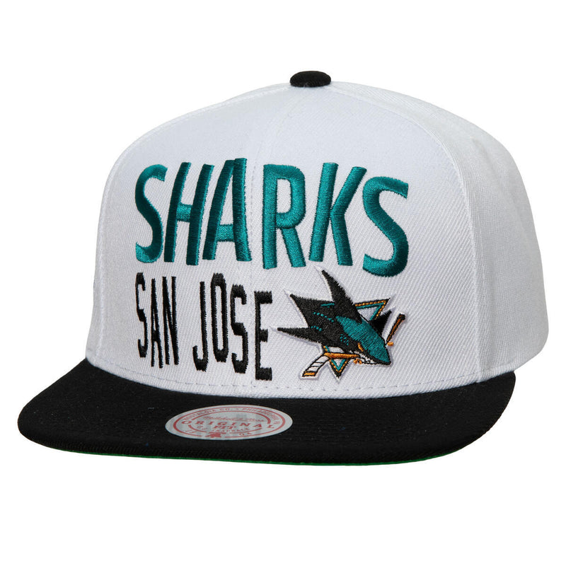 NHL TOSS UP SNAPBACK SHARKS White HHSS6008-SJSYYPPPWHIT - Image 1