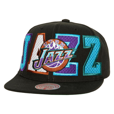 NBA VARSITY BUST SNAPBACK HWC JAZZ Black HHSS6273-UJAYYPPPBLCK - Image 1