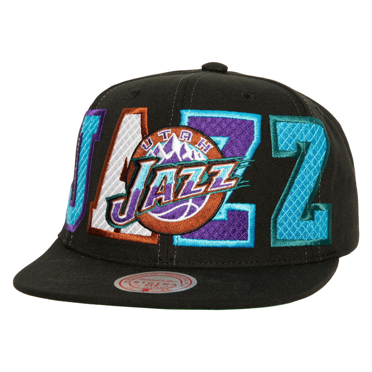 NBA VARSITY BUST SNAPBACK HWC JAZZ Black HHSS6273-UJAYYPPPBLCK - Image 1