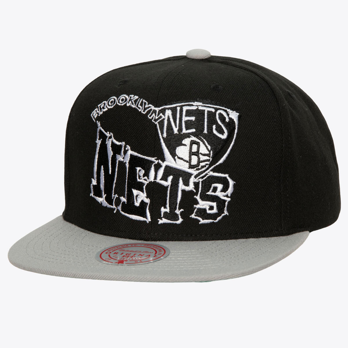 NBA CROOKED PATH SNAPBACK NETS Black HHSS6372-BNEYYPPPBLCK - Image 1
