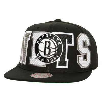 NBA VARSITY BUST SNAPBACK NETS Black HHSS6461-BNEYYPPPBLCK - Image 1