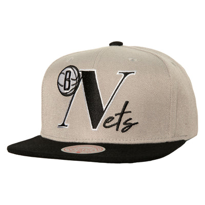 NBA TOP LETTER SNAPBACK NETS Grey HHSS6582-BNEYYPPPGREY - Image 1