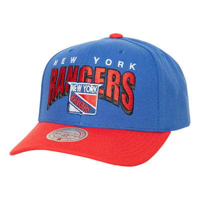 NHL BOOM TEXT PRO SNAPBACK VNTG RANGERS Blue HHSS6643-NYAYYPPPBLUE - Image 1