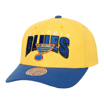 NHL BOOM TEXT PRO SNAPBACK VNTG BLUES Yellow HHSS6643-SLUYYPPPYELL - Image 1