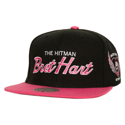 WWE 'THE HITMAN' SNAPBACK BRET HART Black HHSS7483-TTTYYBHTBLCK - Image 1