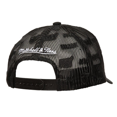 NBA MONOGRAM TRUCKER HEAT Black HHSS7632-MHEYYPPPBLCK - Image 2
