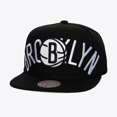 NBA FULL FRONTAL SNAPBACK NETS Black HHSS7646-BNEYYPPPBLCK - Image 1