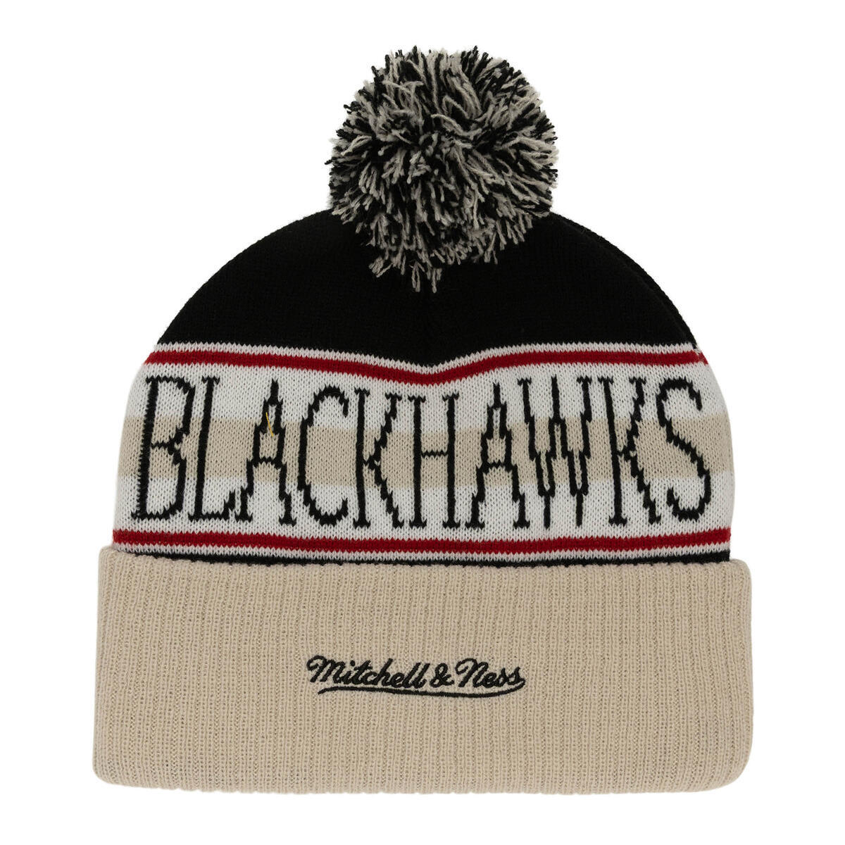 NHL CLASSIC POM KNIT BLACKHAWKS - Black - Image 2
