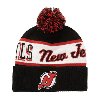 NHL BLOCK SWEEP POM KNIT DEVILS Black HK8955-NJDBLCK - Image 1