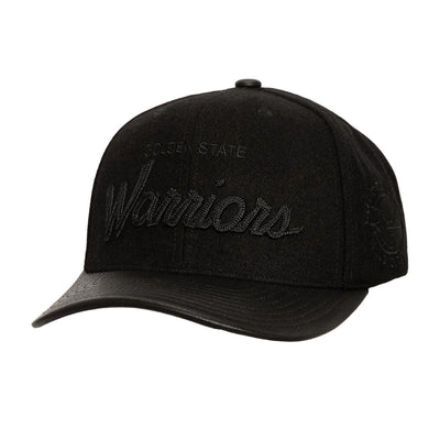 NBA BLACK OUT WOOL PRO STRAPBACK HWC WARRIORS Black HP10996-GSWBLCK - Image 1