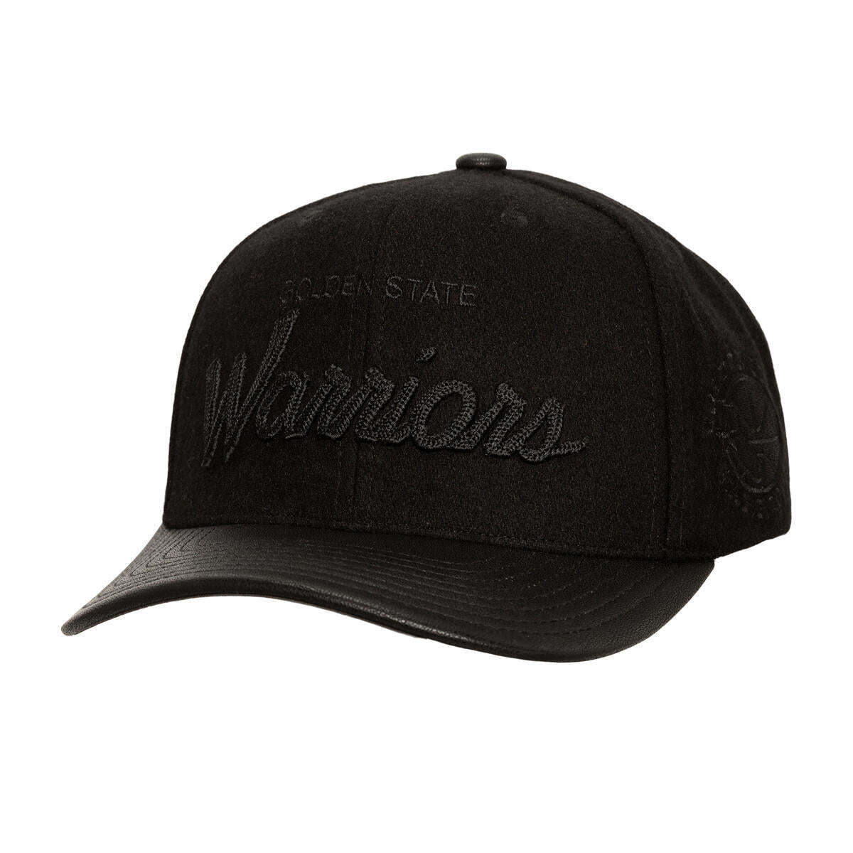 NBA BLACK OUT WOOL PRO STRAPBACK HWC WARRIORS Black HP10996-GSWBLCK - Image 1