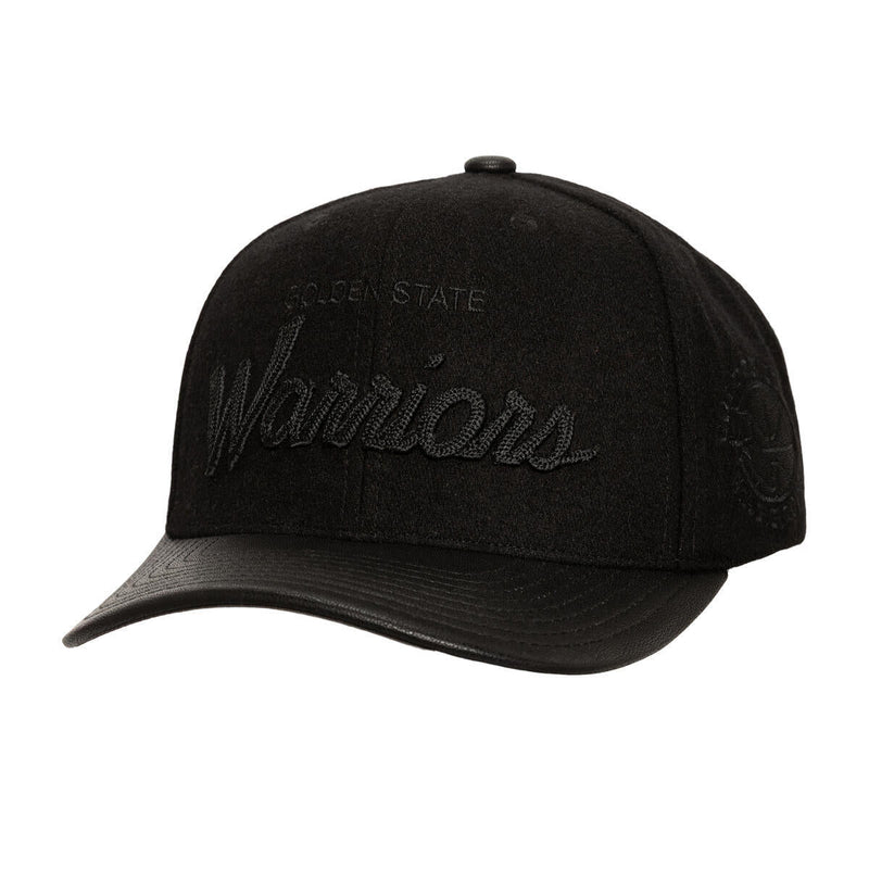NBA BLACK OUT WOOL PRO STRAPBACK HWC WARRIORS Black HP10996-GSWBLCK - Image 1