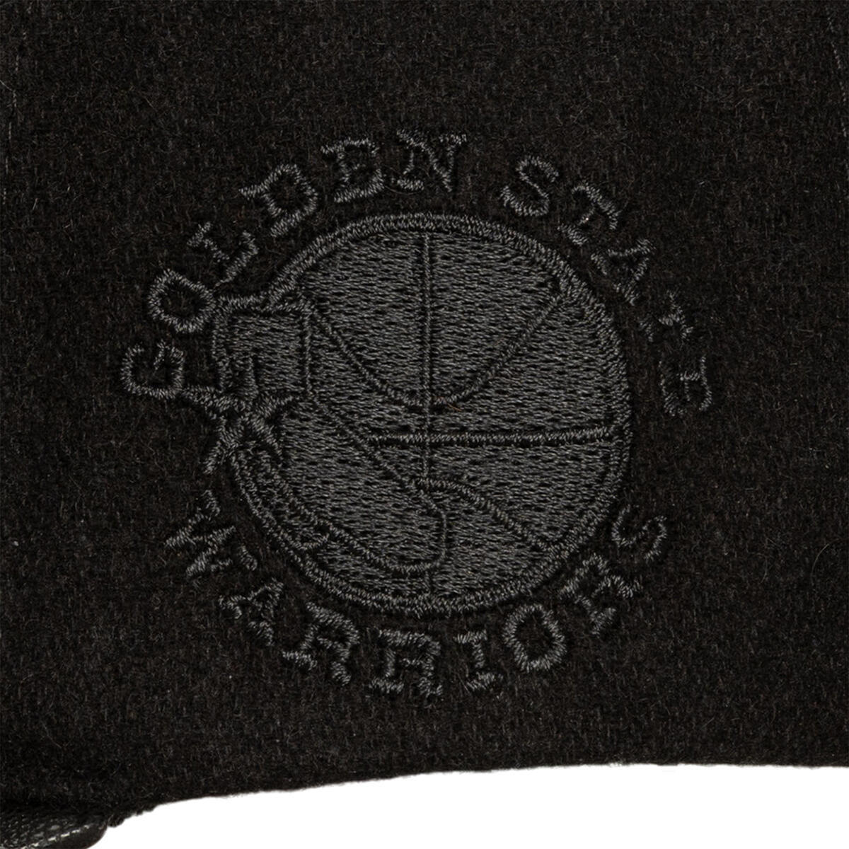 NBA BLACK OUT WOOL PRO STRAPBACK HWC WARRIORS Black HP10996-GSWBLCK - Image 3