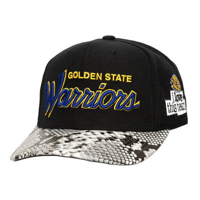NBA JUST DON I LOVE THIS SCRIPT STRAPBACK HWC WARRIORS - Black - Image 1