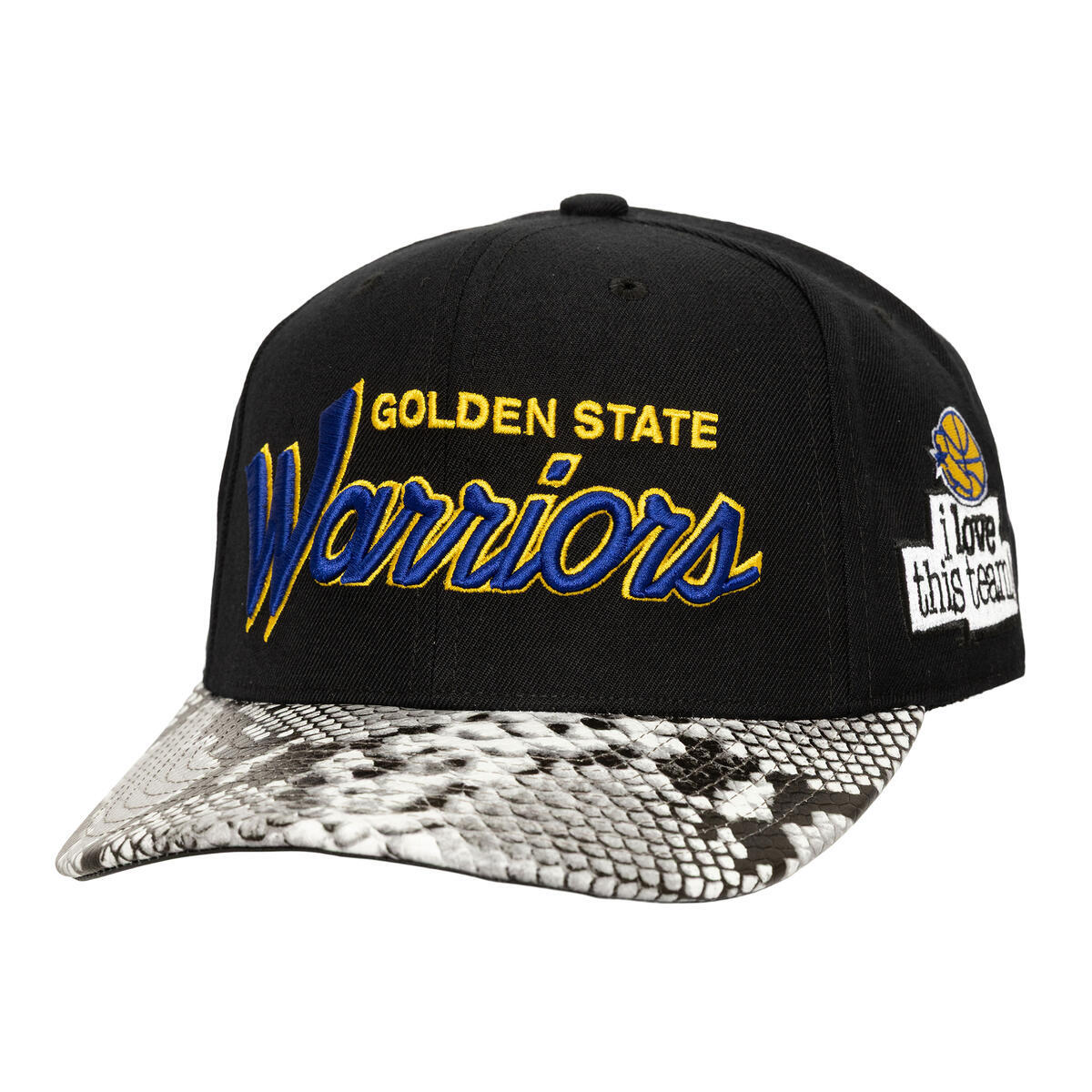 NBA JUST DON I LOVE THIS SCRIPT STRAPBACK HWC WARRIORS - Black - Image 1