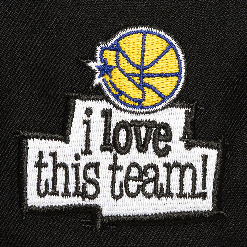 NBA JUST DON I LOVE THIS SCRIPT STRAPBACK HWC WARRIORS - Black - Image 3