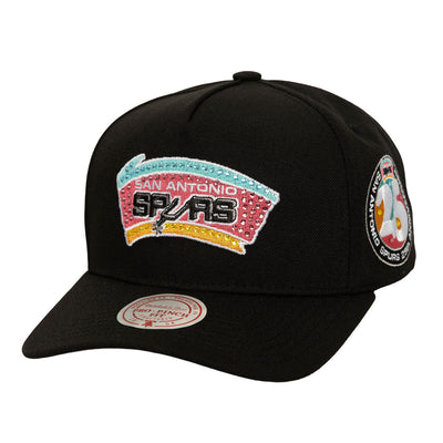 NBA ALL THAT BLING PRO SNAPBACK HWC SPURS Black HP14043-SASBLCK - Image 1