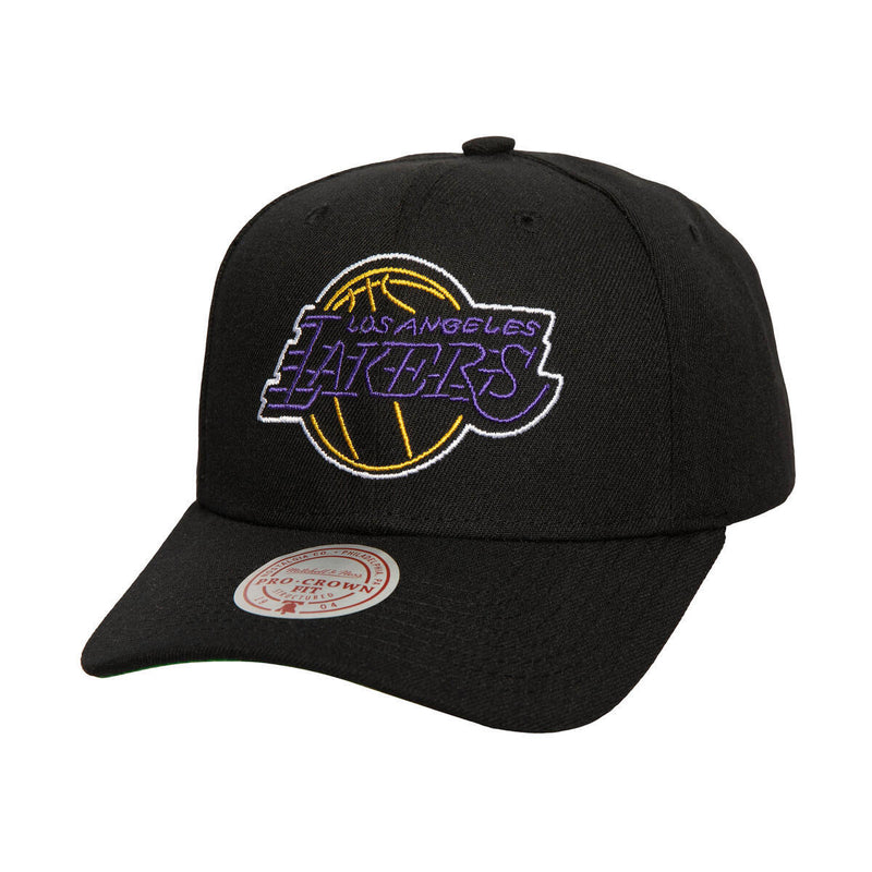 NBA NEON LOGO PRO SNAPBACK LAKERS Black HP9576-LALBLCK - Image 1
