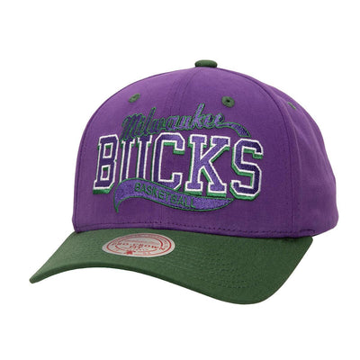 NBA BLOCK SWEEP PRO SNAPBACK HWC BUCKS Purple HP9718-MBUPURP - Image 1