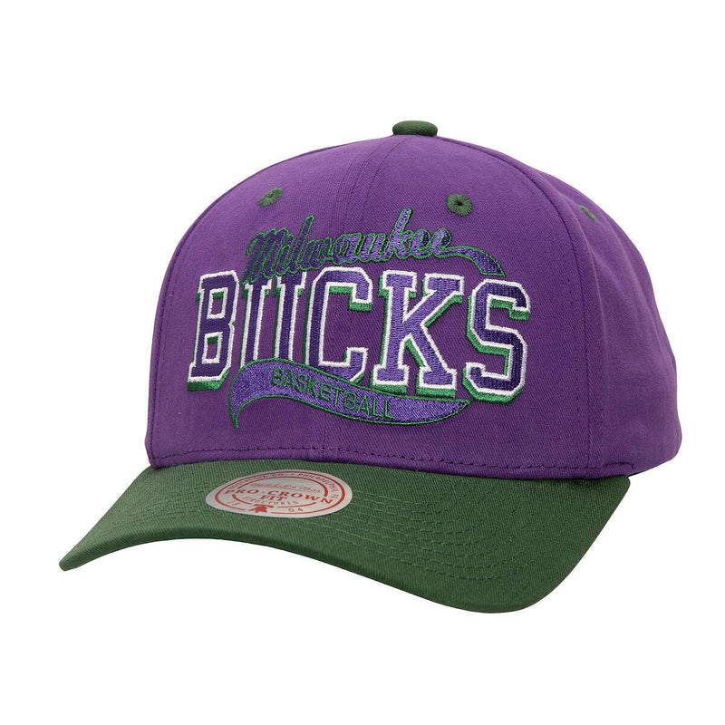 NBA BLOCK SWEEP PRO SNAPBACK HWC BUCKS Purple HP9718-MBUPURP - Image 1